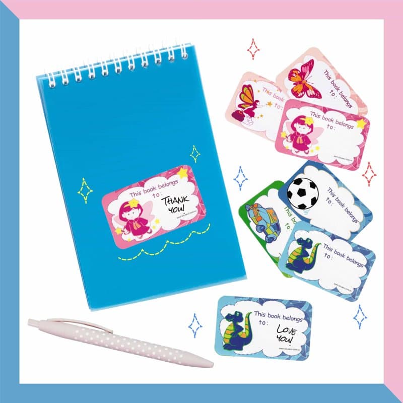 Pre-printed Book Stickers