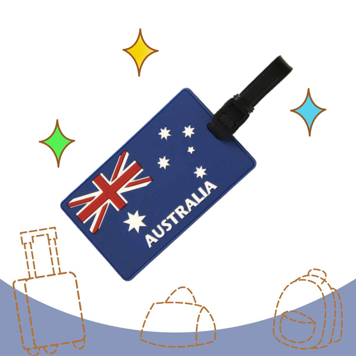 Bag Tag 7 - Australian Flag