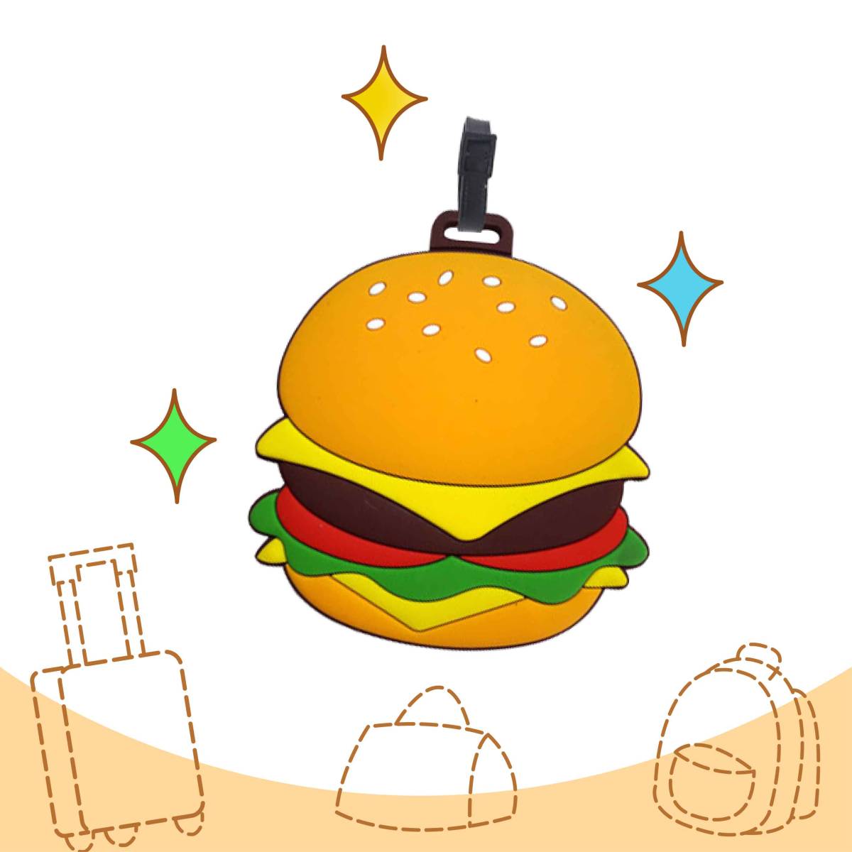 Bag Tag - Hamburger