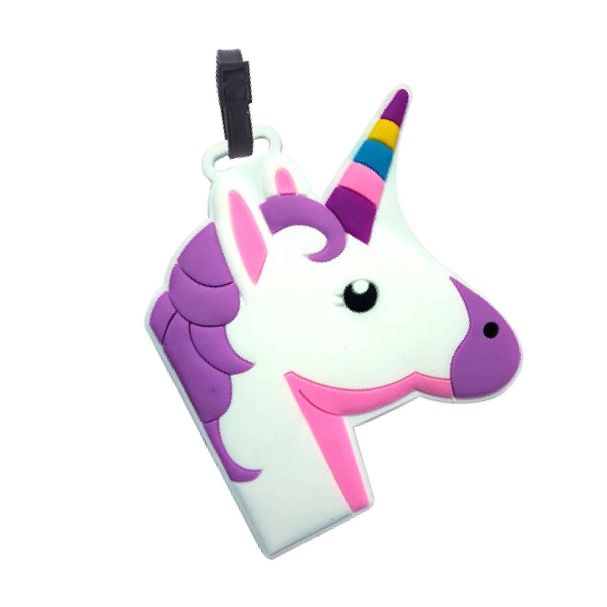 Bag Tag - Unicorn - Purple Hair
