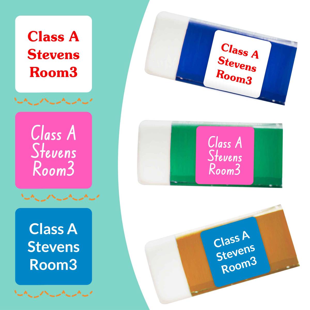 Small Square Stick-on Labels