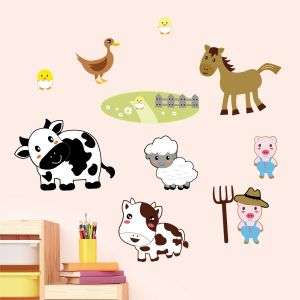 Farm Animals Wall Stickers