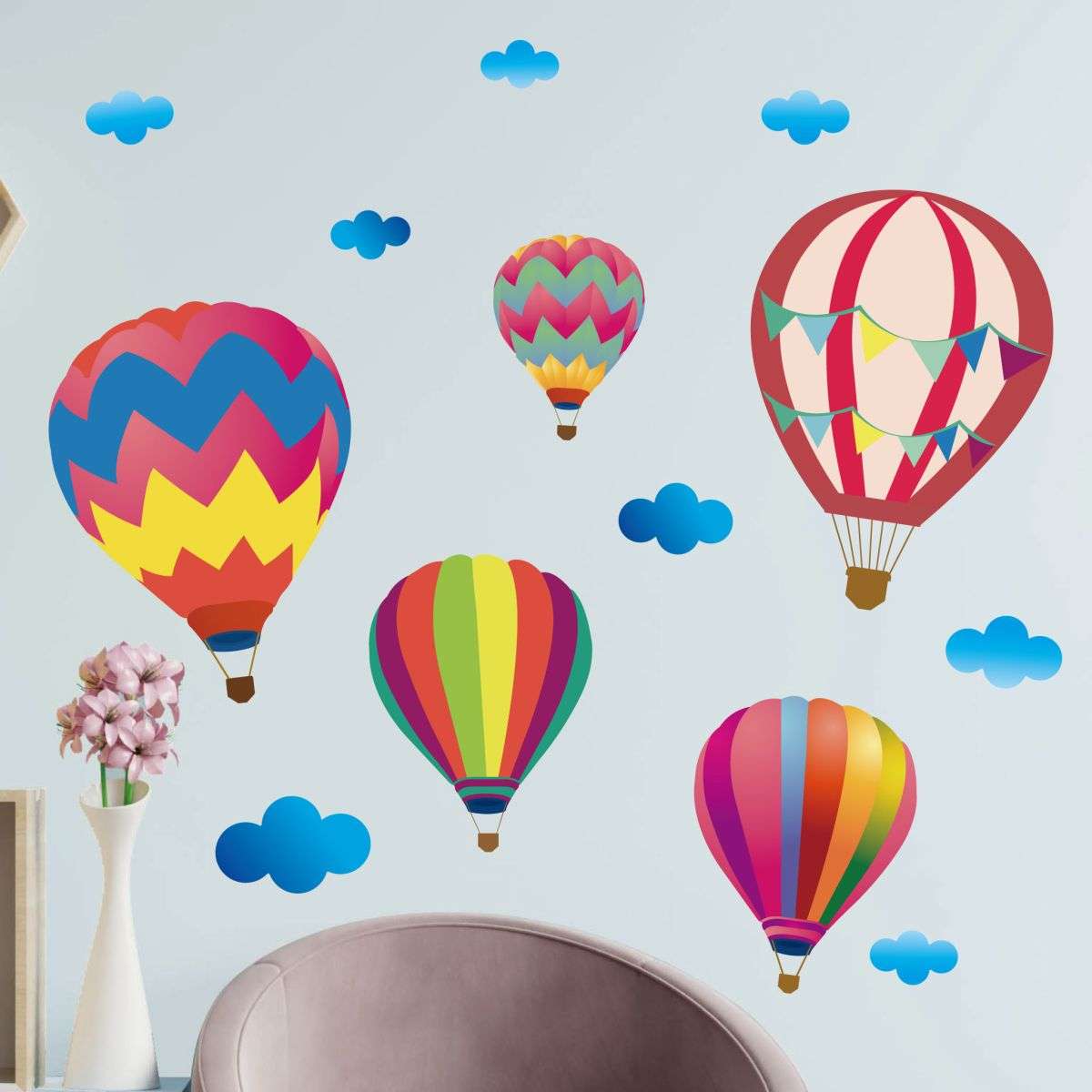 Hot Air Balloons Wall Stickers