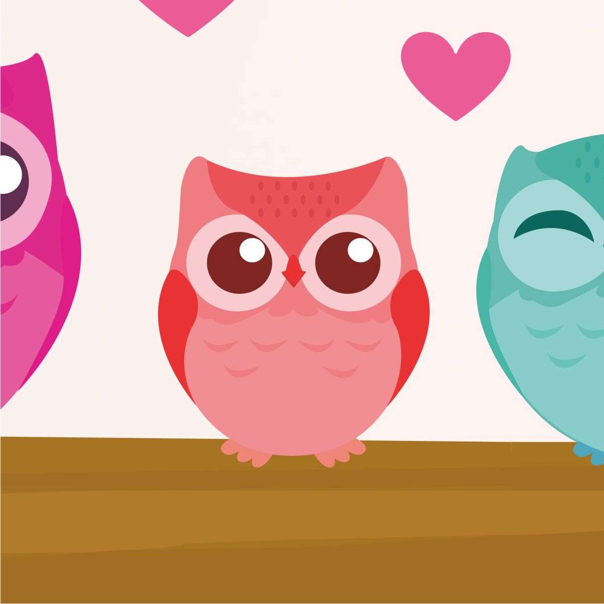Owl Family Wall Stickers