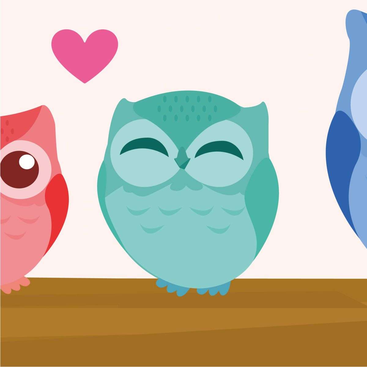 Owl Family Wall Stickers