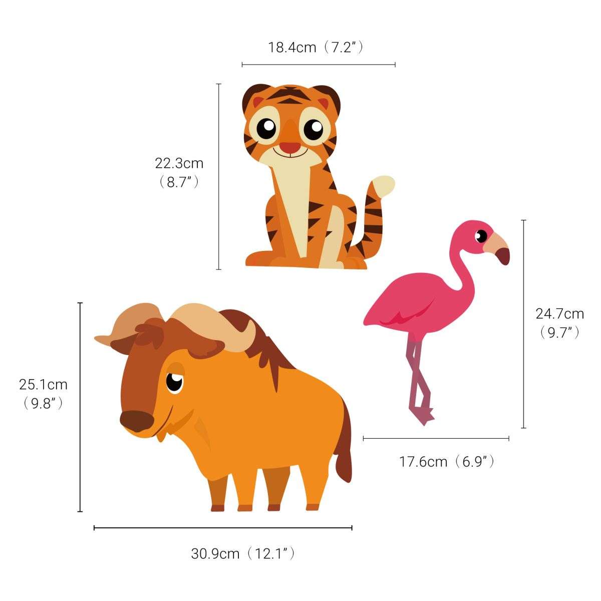 Zoo Animals Wall Stickers