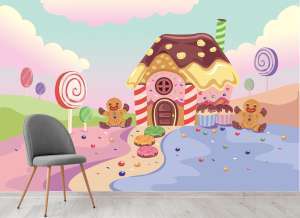 Candy House Wallpaper / Murals