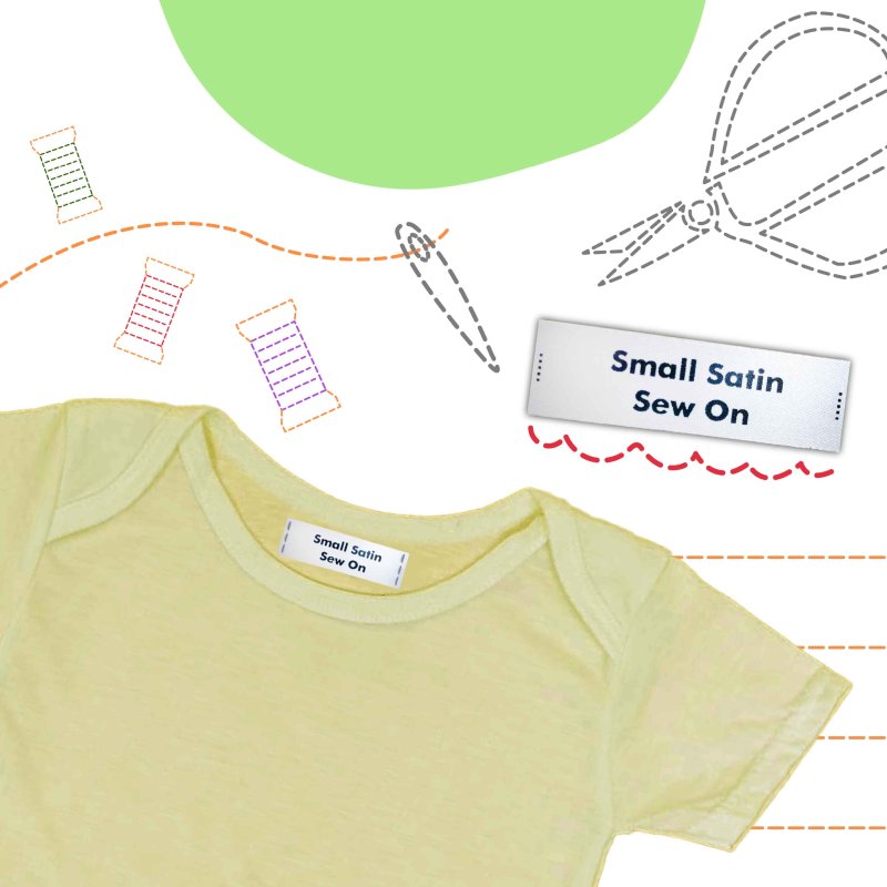 Small Satin Sew On Labels